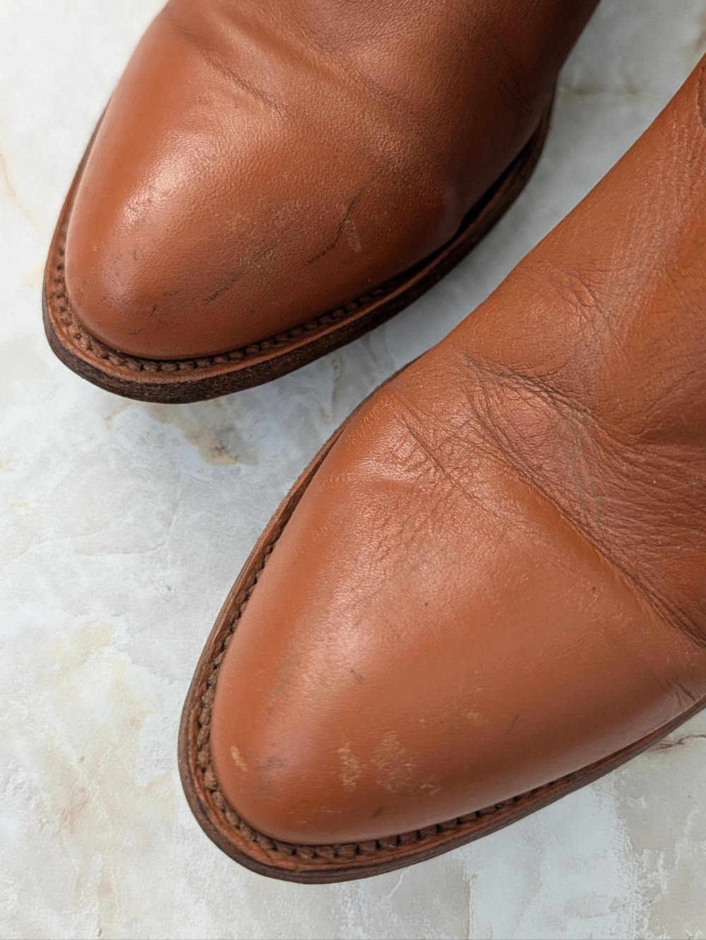 Vintage Frye Knee-High Cowgirl Boots Woman's Size 7.5 B - Picture 9 of 15